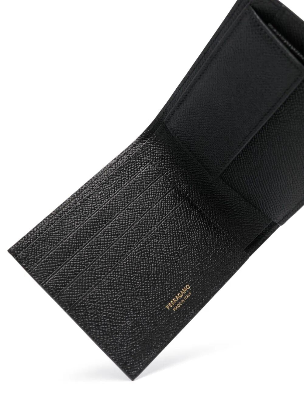 FERRAGAMO Gancini-Plaque Grained Leather Wallet Women