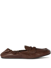 MIUMIU Ruches Nappa Leather Loafers Women