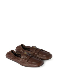 MIUMIU Ruches Nappa Leather Loafers Women
