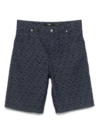 FENDI Fendi Men Ff Jacquard Denim Shorts