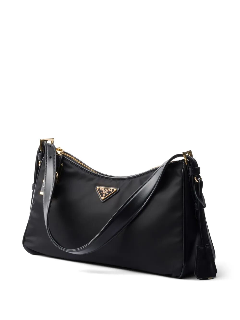 PRADA Prada Aimée Large Re-Nylon And Leather Shoulder Bag With Padlock Women