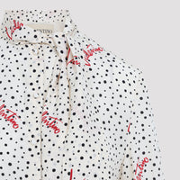 Valentino Bollicine Crepe Shirt Women