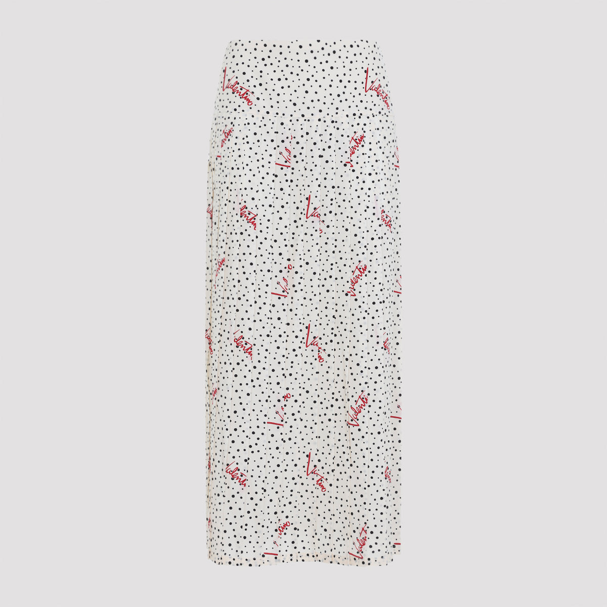 Valentino Plisse Bollicine Midi Skirt Women