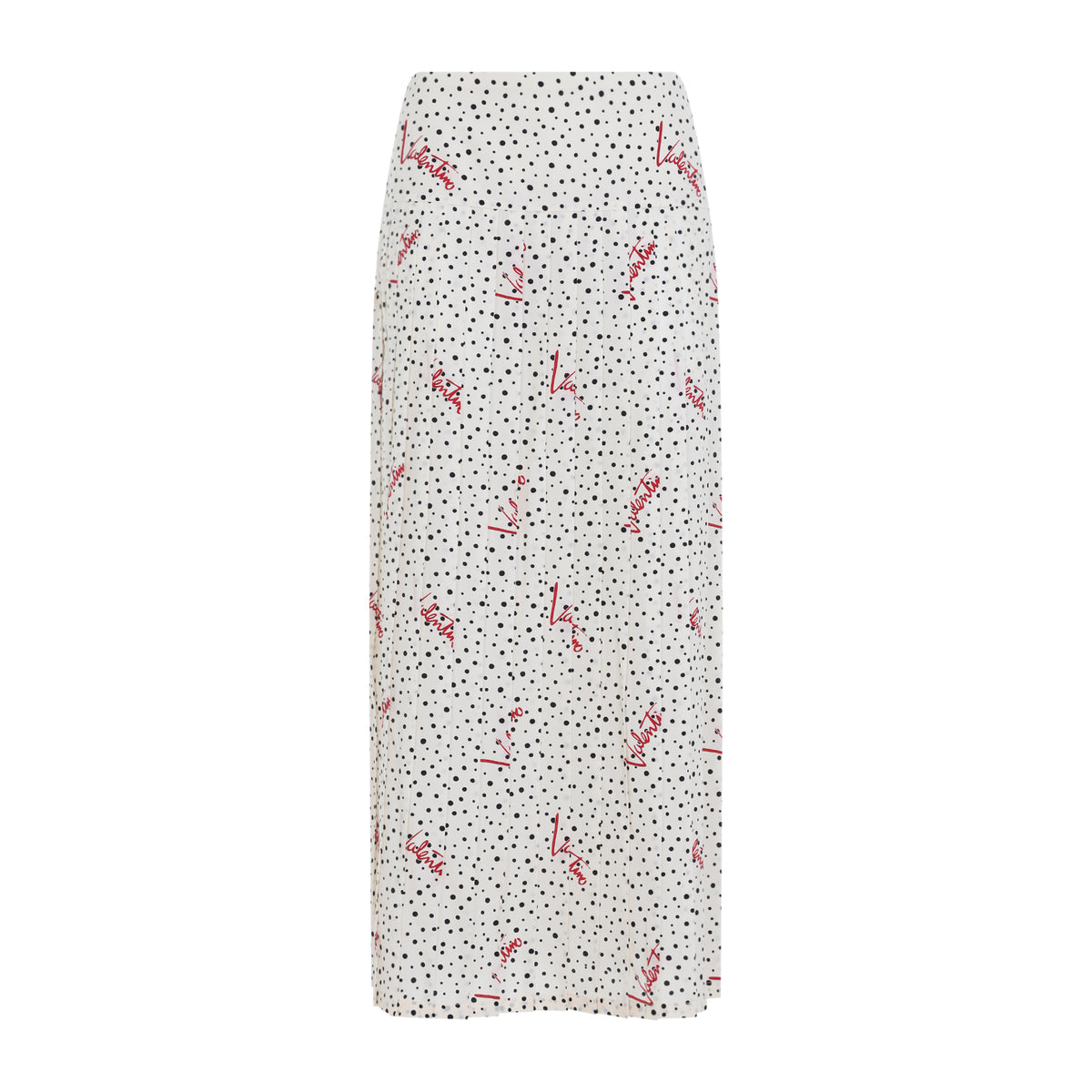Valentino Plisse Bollicine Midi Skirt Women