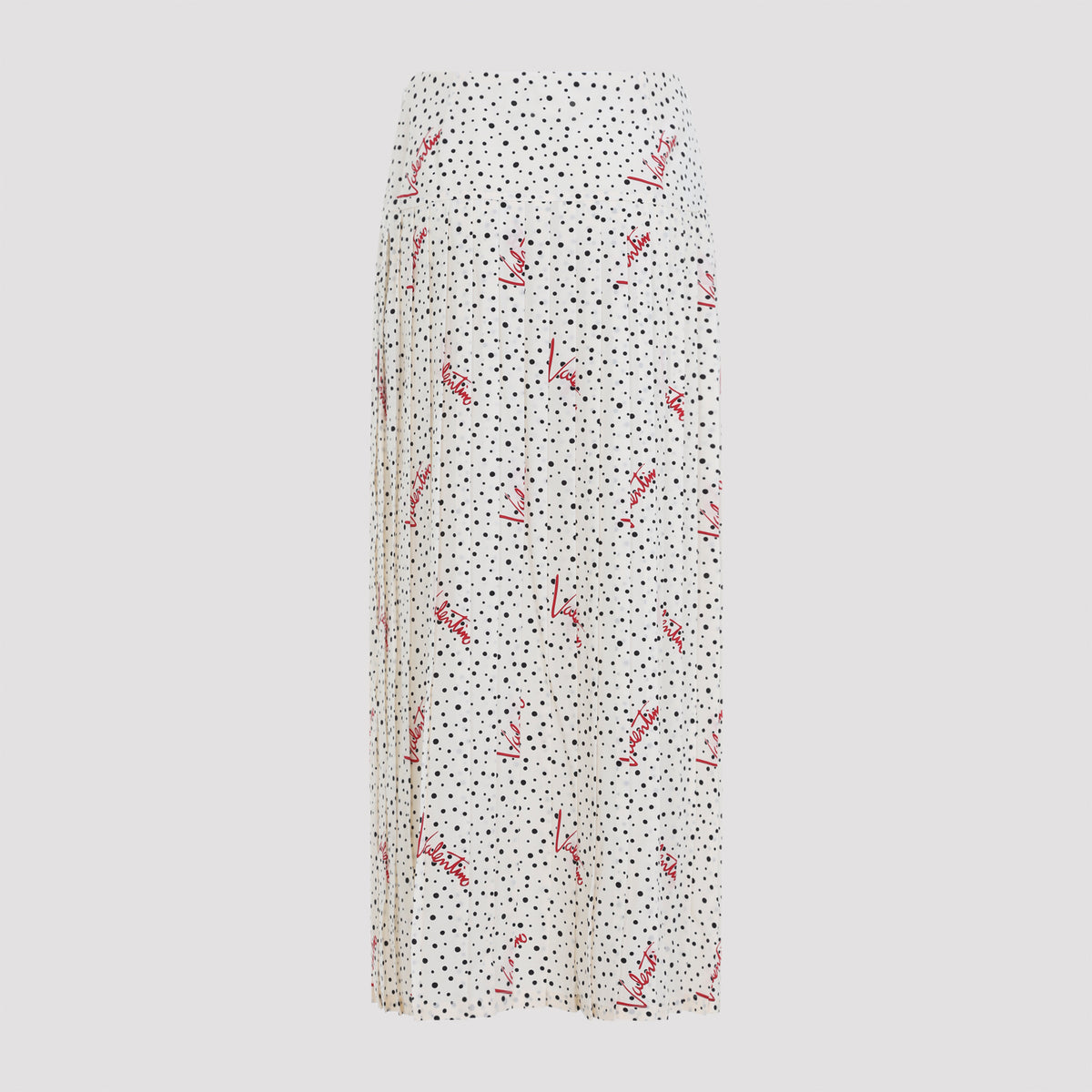 Valentino Plisse Bollicine Midi Skirt Women