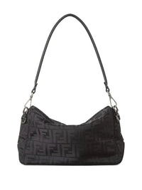 Fendi Men Squared Ff Fendi Lui Medium Leather And Nylon Bag