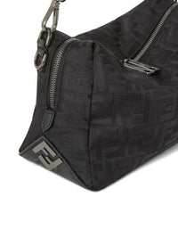 Fendi Men Squared Ff Fendi Lui Medium Leather And Nylon Bag