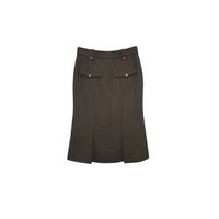 Tom Ford Cotton Twill Flap Pocket Midi Skirt
