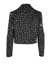 Love Moschino Women's Cropped Printed Blazer