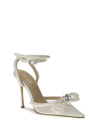 Mach & Mach Women Double Bow Satin Pumps