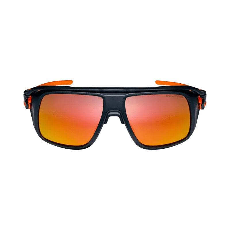 Nike Nike Sunglasses Square Full Rim, Matte Black/Orange Frame and Orange Mirror Lens NIKEFLYFREESOAR24008