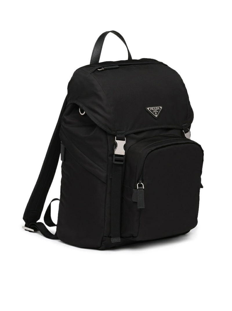 Prada Men Backpack In Re-Nylon And Saffiano Leather