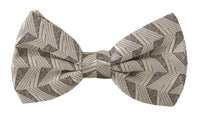 Dolce & Gabbana Dolce & Gabbana Gray 100% Silk Adjustable Neck Papillon Bow Men's Tie