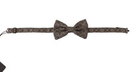Dolce & Gabbana Dolce & Gabbana Black white 100% Silk Adjustable Neck Papillon Men's Tie