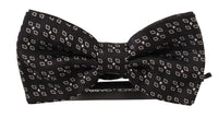 Dolce & Gabbana Dolce & Gabbana Black White Polka Dot 100% Silk Neck Papillon Men's Tie