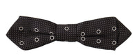 Dolce & Gabbana Dolce & Gabbana Black White Polka Dot 100% Silk Neck Papillon Men's Tie