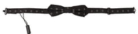 Dolce & Gabbana Dolce & Gabbana Black White Polka Dot 100% Silk Neck Papillon Men's Tie