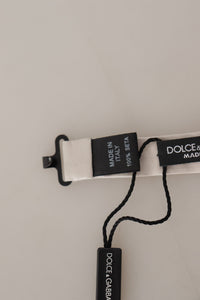 Dolce & Gabbana Dolce & Gabbana Gray 100% Silk Adjustable Neck Papillon Men's Tie