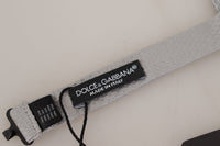 Dolce & Gabbana Dolce & Gabbana Gray 100% Silk Adjustable Neck Papillon Men's Tie