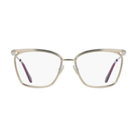 Salvatore Ferragamo Eyeglasses Square Full Rim, Gold Frame and Clear Demo Lens Lens SF2235710