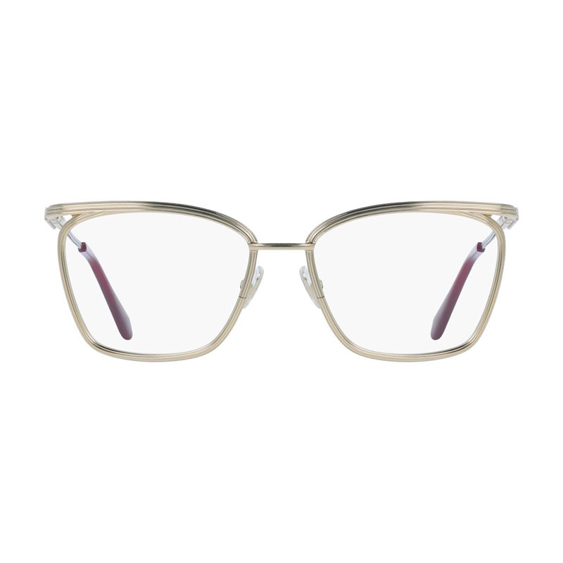 Salvatore Ferragamo Eyeglasses Square Full Rim, Gold Frame and Clear Demo Lens Lens SF2235710