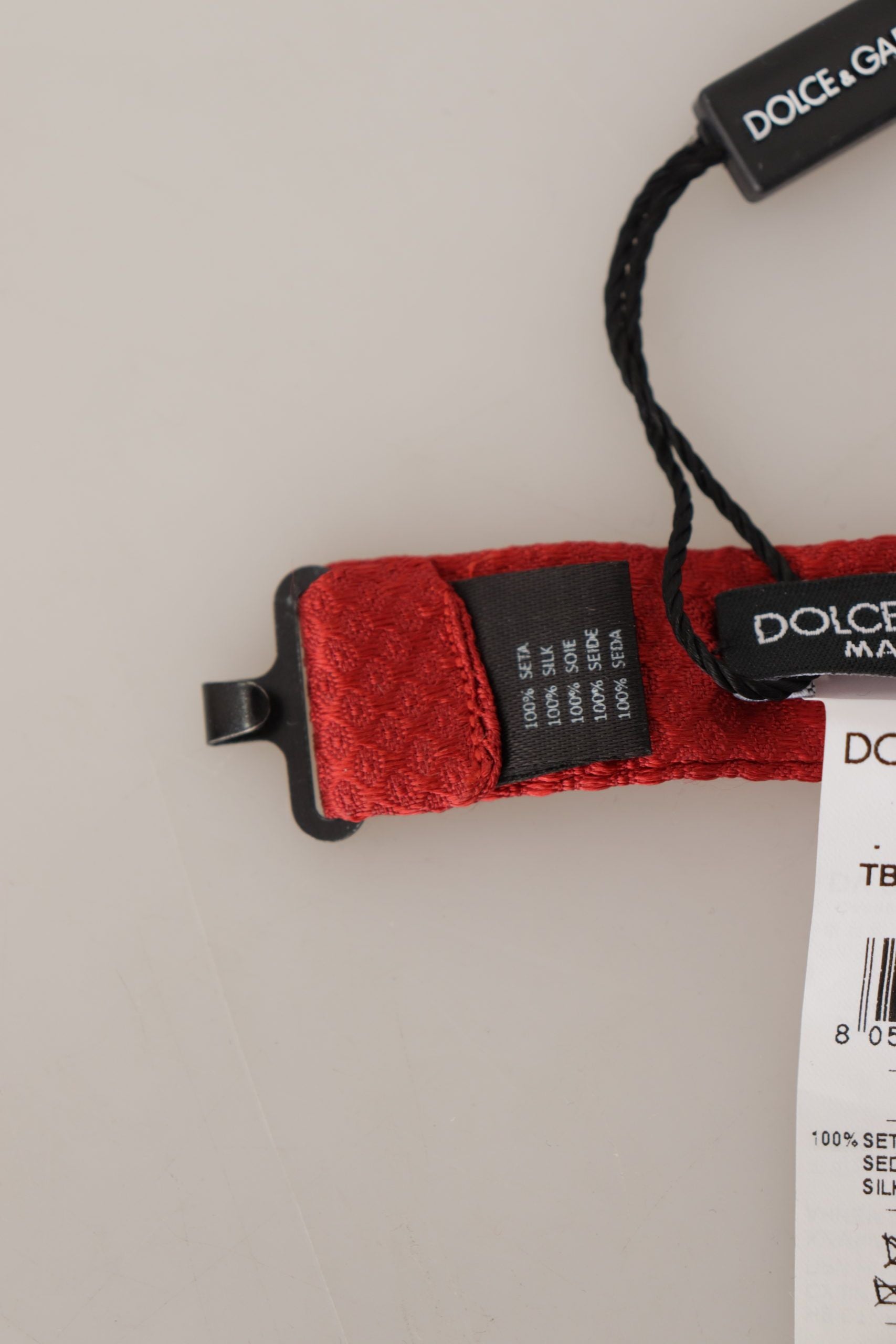Dolce & Gabbana Dolce & Gabbana Red 100% Silk Adjustable Neck Papillon Men's Tie