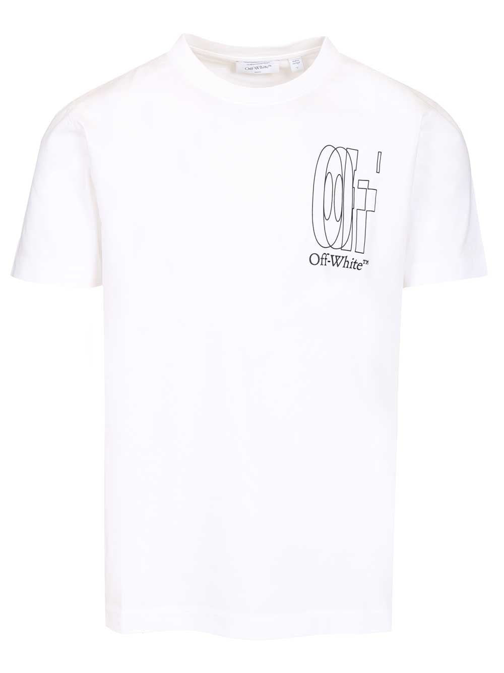 Off-White Men Outline Double Arrow Slim T-Shirt