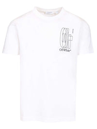 Off-White Men Outline Double Arrow Slim T-Shirt