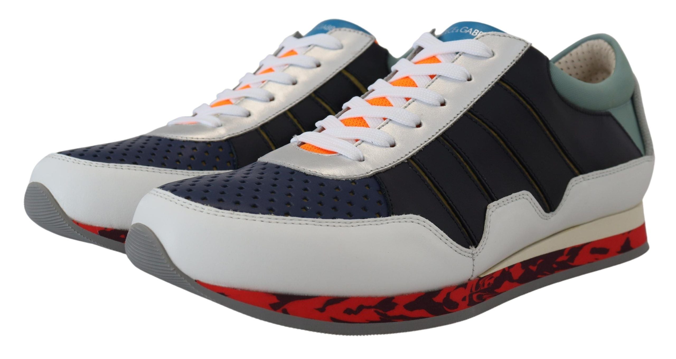 Dolce & Gabbana Dolce & Gabbana Multicolor Leather Sport Low Top Men's Sneakers