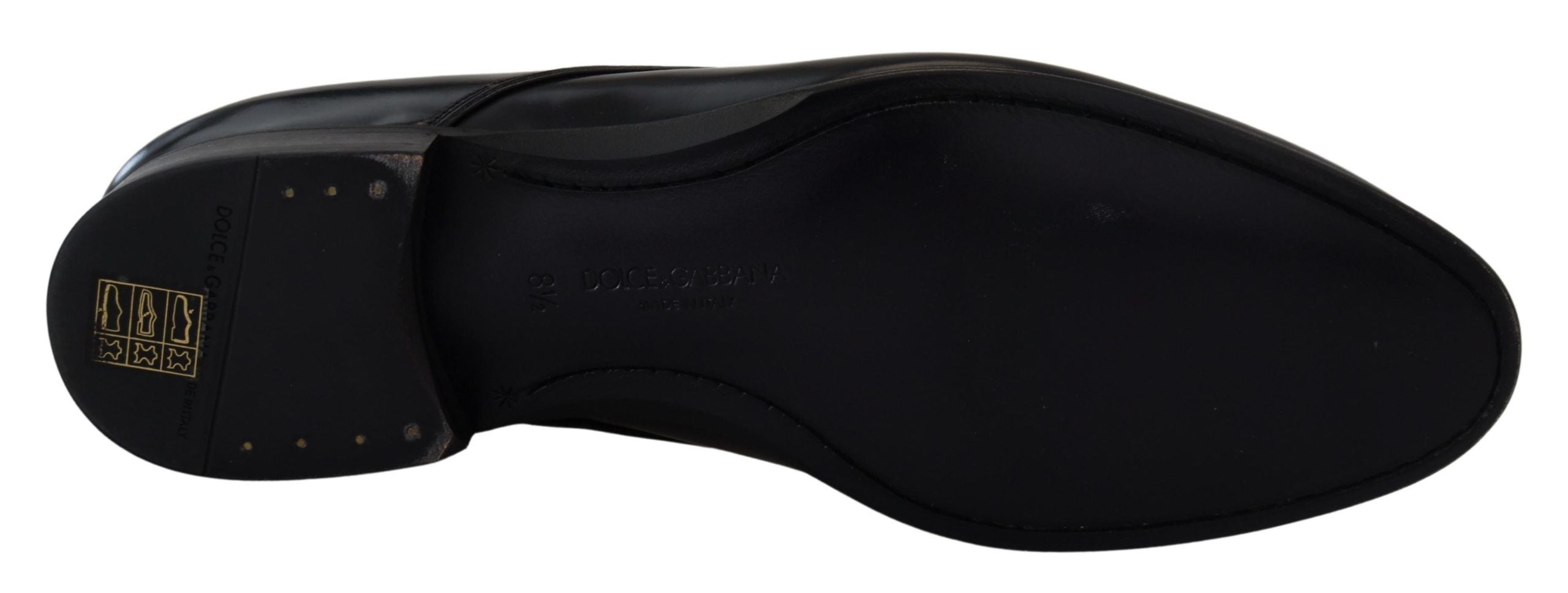 Dolce & Gabbana Dolce & Gabbana Black Leather Formal Dress Men's Shoes