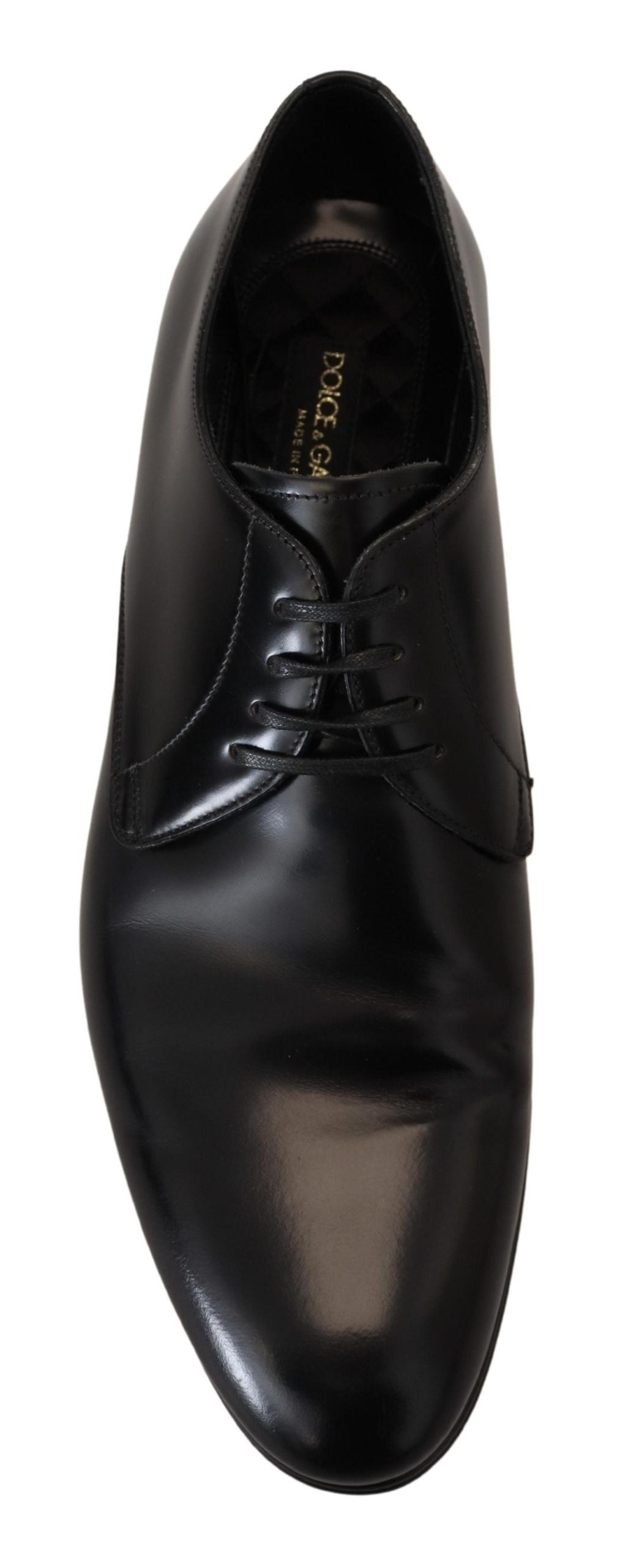 Dolce & Gabbana Dolce & Gabbana Black Leather Formal Dress Men's Shoes