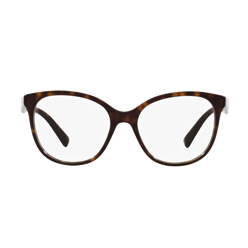 Valentino Eyeglasses Square Full Rim, Dark Havana Frame and Clear Demo Lens Lens VA30145196