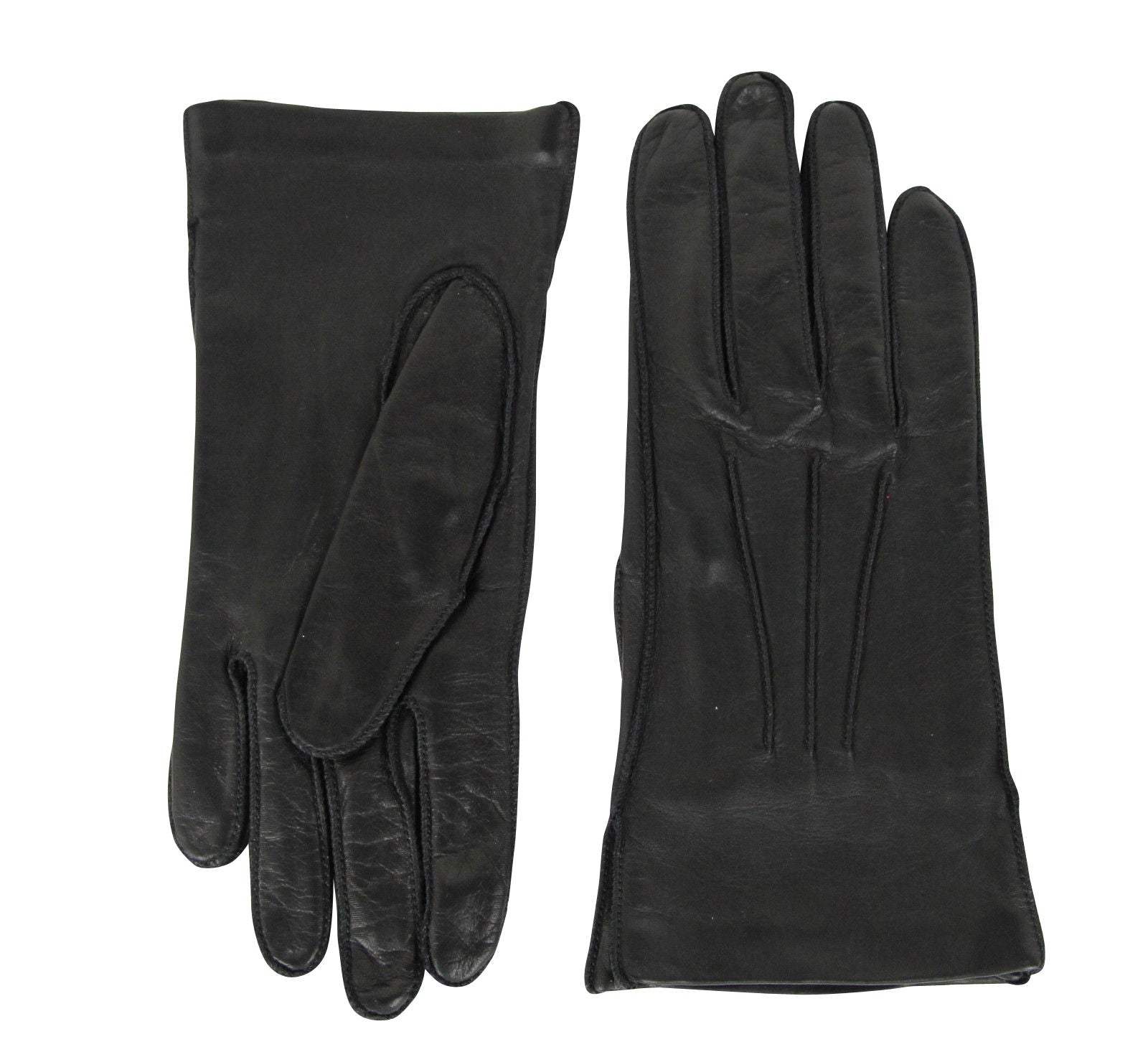 Bottega Venega Women's Black Leather Long Gloves One Size Black