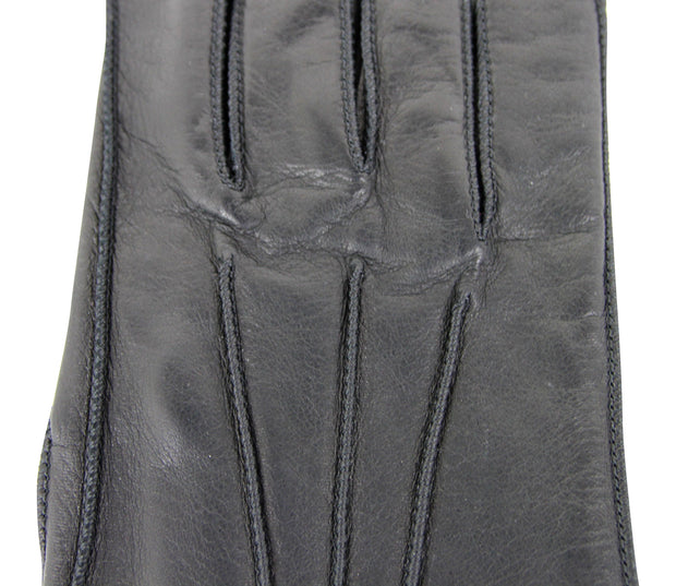 Bottega Venega Women's Black Leather Long Gloves 299241 1000