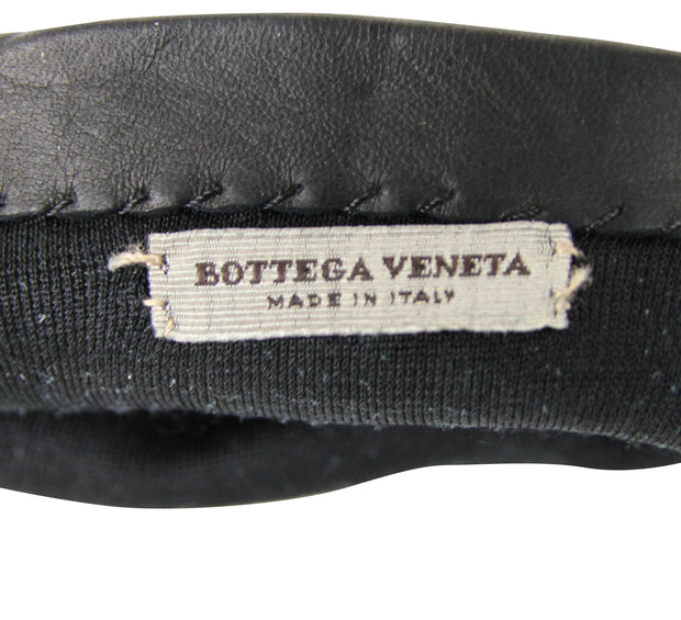 Bottega Venega Women's Black Leather Long Gloves 299241 1000