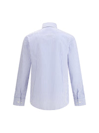 ETRO Etro Men Striped Cotton Shirt With An Embroidered Pegaso Logo On The Chest
