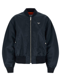 Prada Women Twill Bomber Jacket