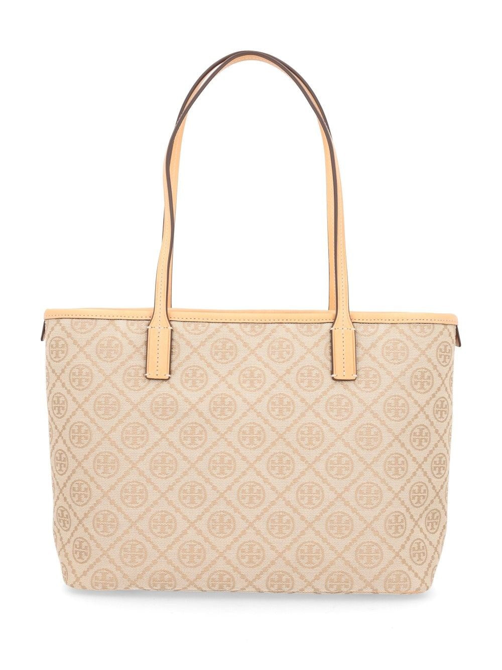 Tory Burch Women "T Monogram Zip" Small Tote Bag