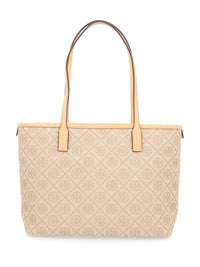 Tory Burch Women "T Monogram Zip" Small Tote Bag