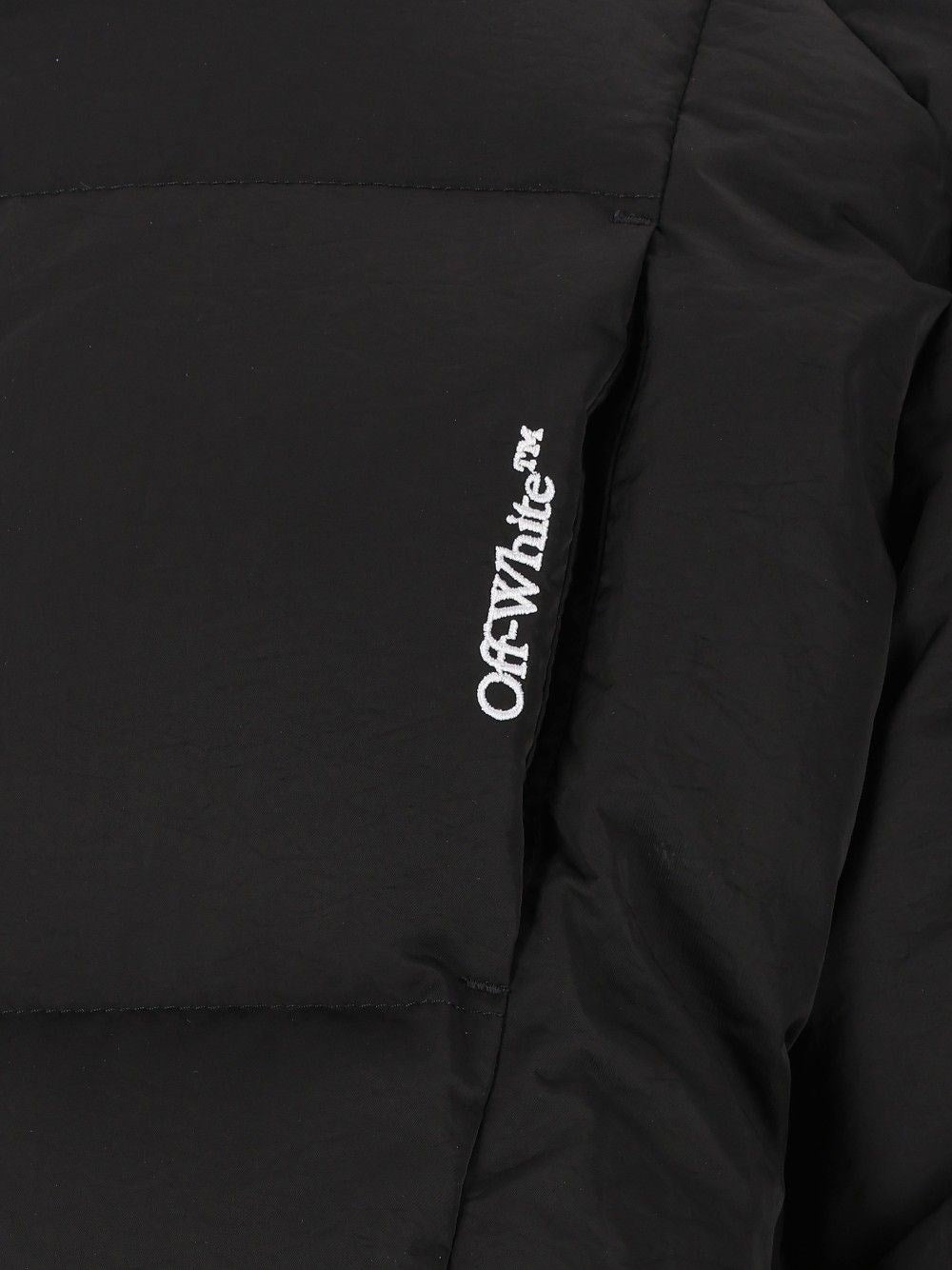 Off-White Men Down Jacket With Hood
