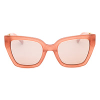 Moschino Sunglasses Cat Eye Full Rim, Pink Frame and Pink Flash Silver Lens MOS161/S035J2S