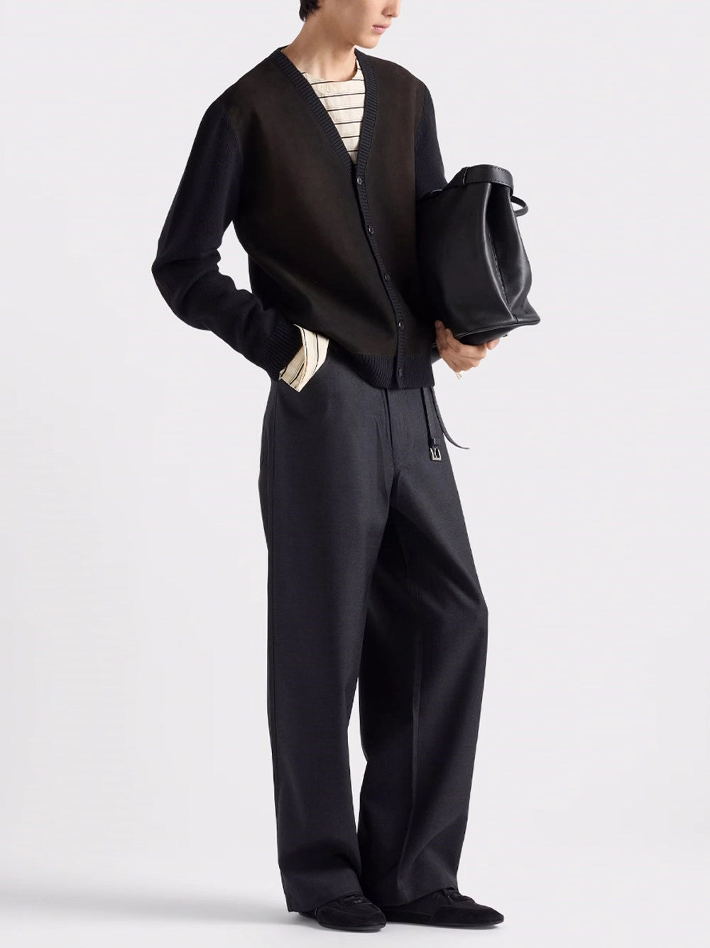 Prada Men Lambswool Cardigan