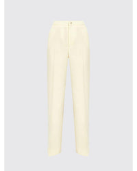 Moncler Straight Leg Trousers Women White Pants