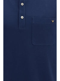 VALENTINO Valentino Men Cotton Piqué Polo With Vlogo