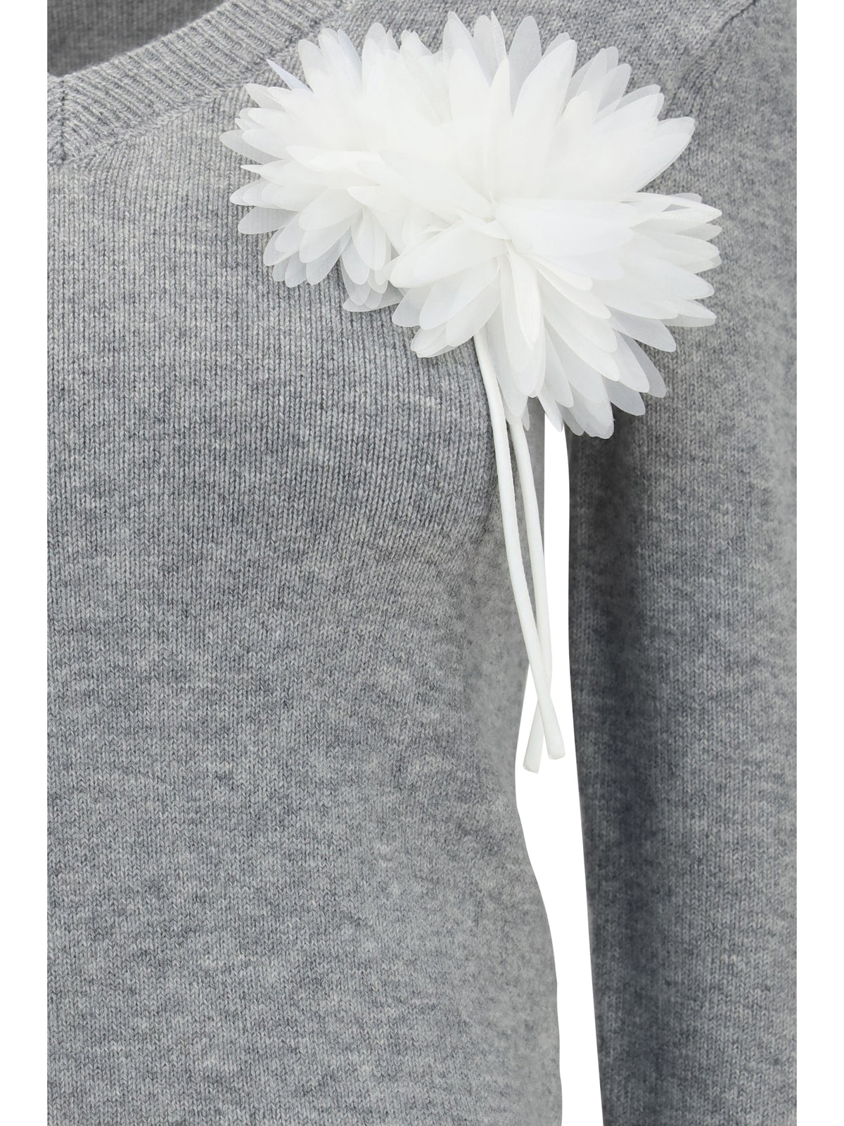SELF-PORTRAIT Self-Portrait Women Wool And Cashmere Blend Jumper With Floral Corsage