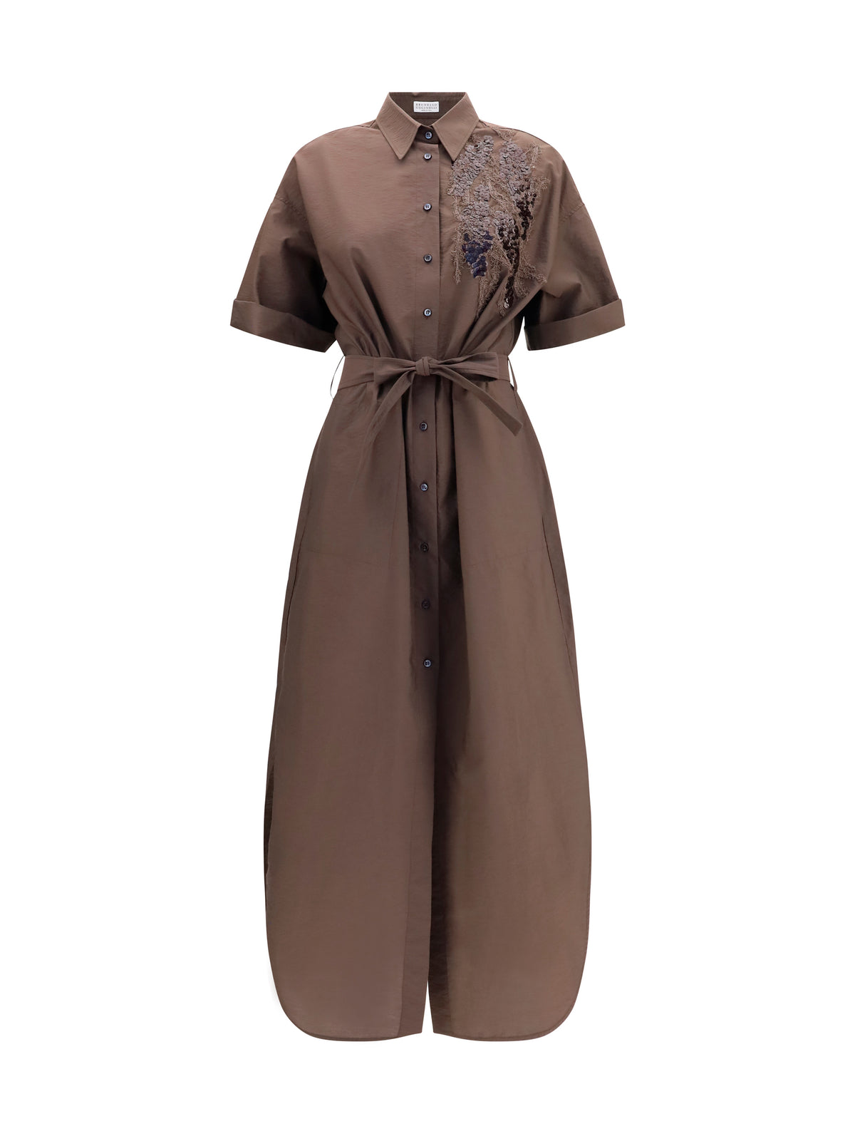 BRUNELLO CUCINELLI Brunello Cucinelli Women Sequined Shirt Dress With Belt