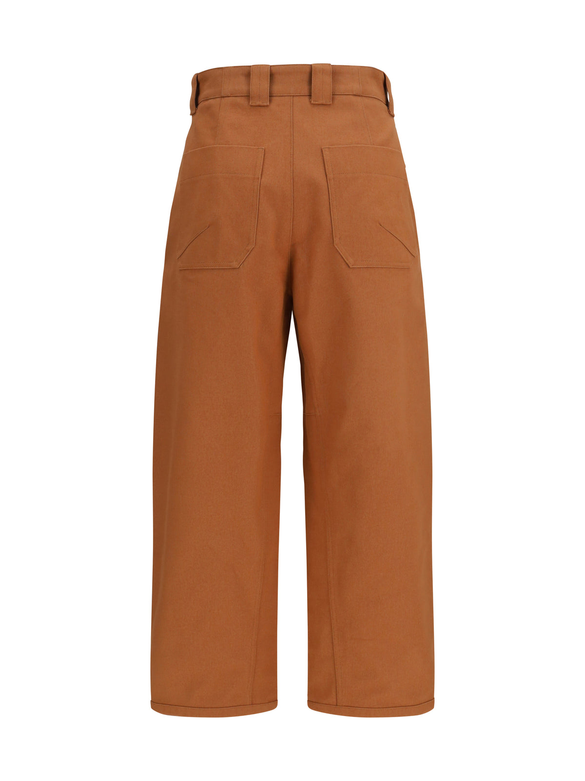 CHLOÉ Chloé Women Cotton Canvas Barrel-Leg Pants