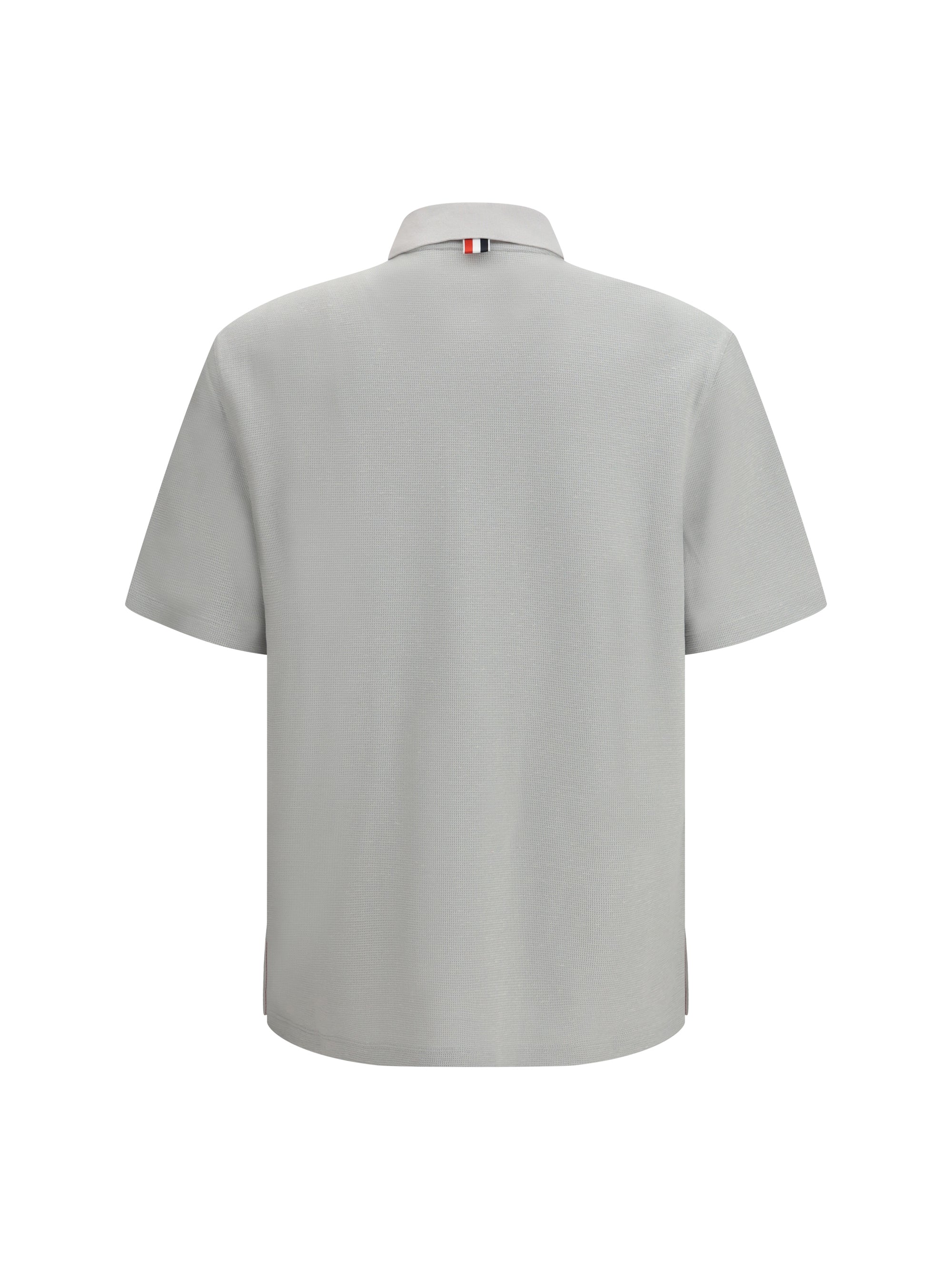 THOM BROWNE ポロシャツ グレー　size1 Thom Browne Men Short-Sleeve Polo With Chest Pocket – Bluefly