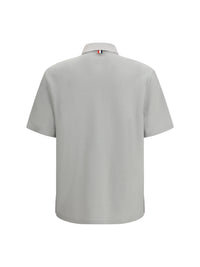 THOM BROWNE Thom Browne Men Short-Sleeve Polo With Chest Pocket