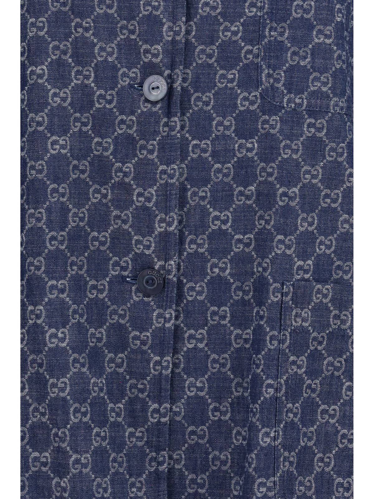 Gucci Women Gg Jacquard Cotton Jacket